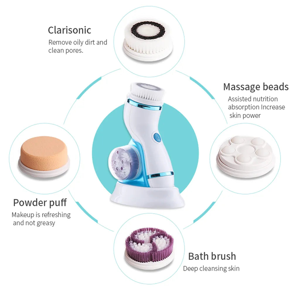 4 in 1 Electric Facial Cleansing