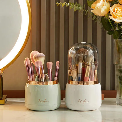 Rotating Makeup Brushes Holder