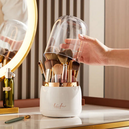 Rotating Makeup Brushes Holder