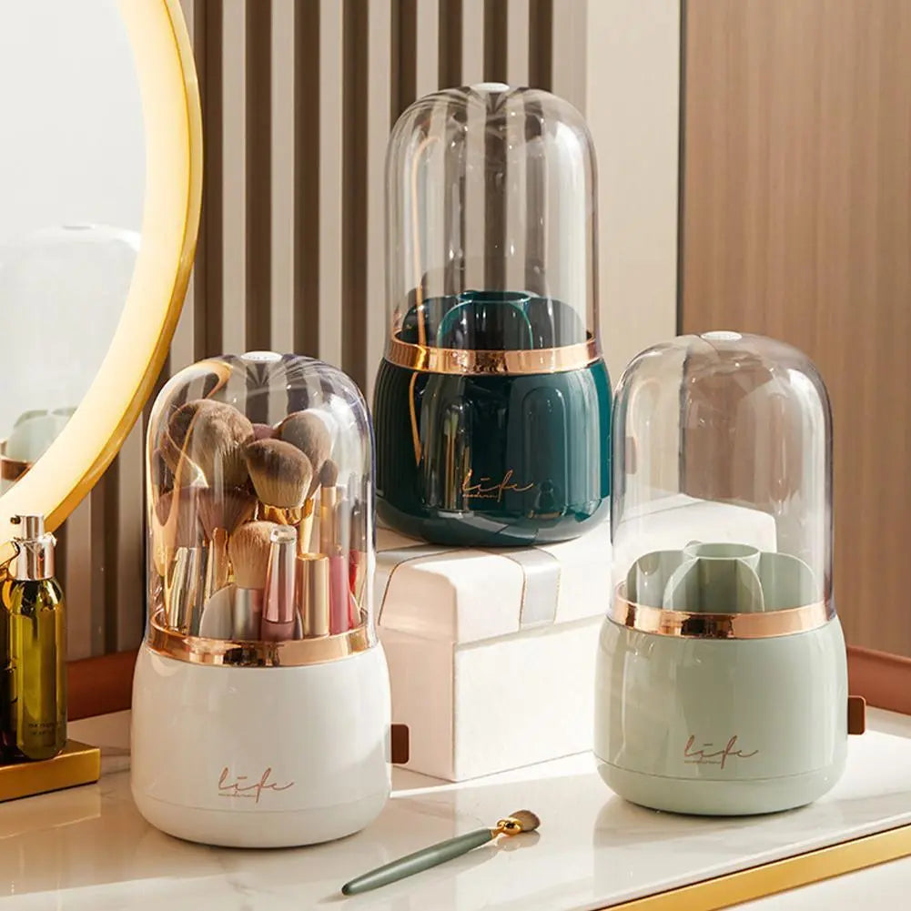 Rotating Makeup Brushes Holder